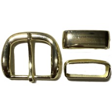 BUCKLE BELT SET 1 25mm GOLD